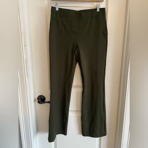 Quince Ultra Stretch Ponte Bootcut Olive Green Pants